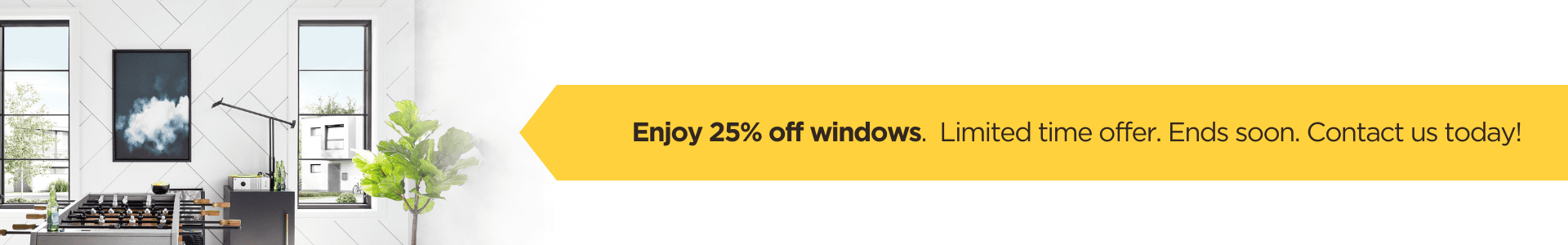 Enjoy 25% off windows